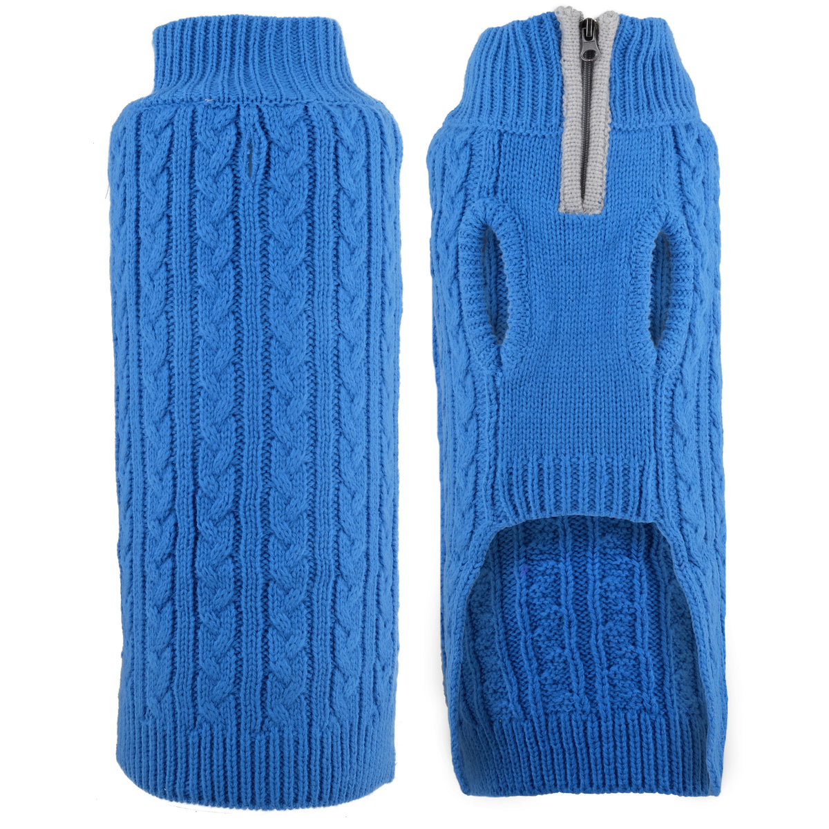 Cable Zip Sweater