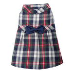 Navy Plaid Dress