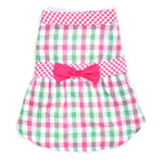 Pink Check Plaid Dress