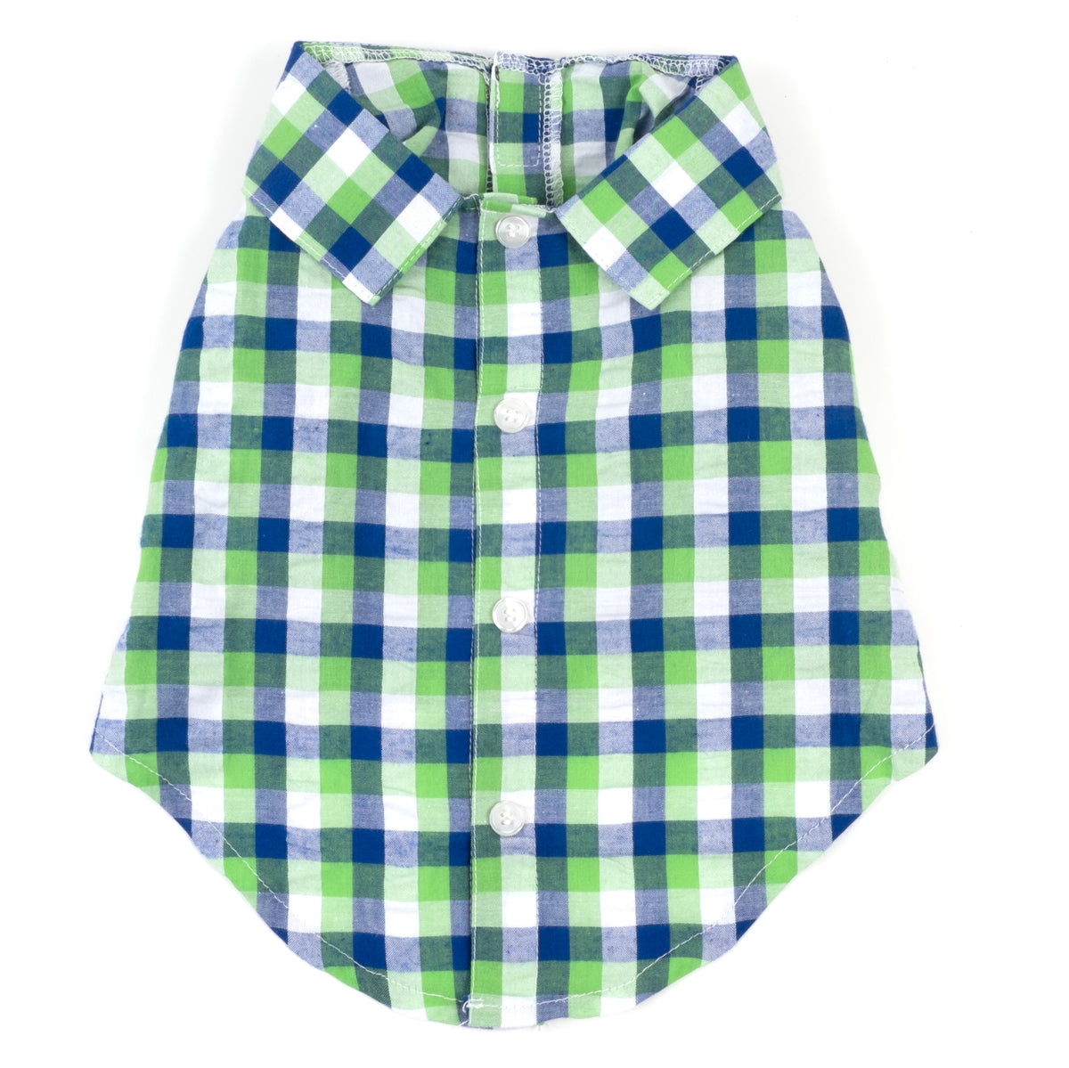 Navy Check Plaid Shirt