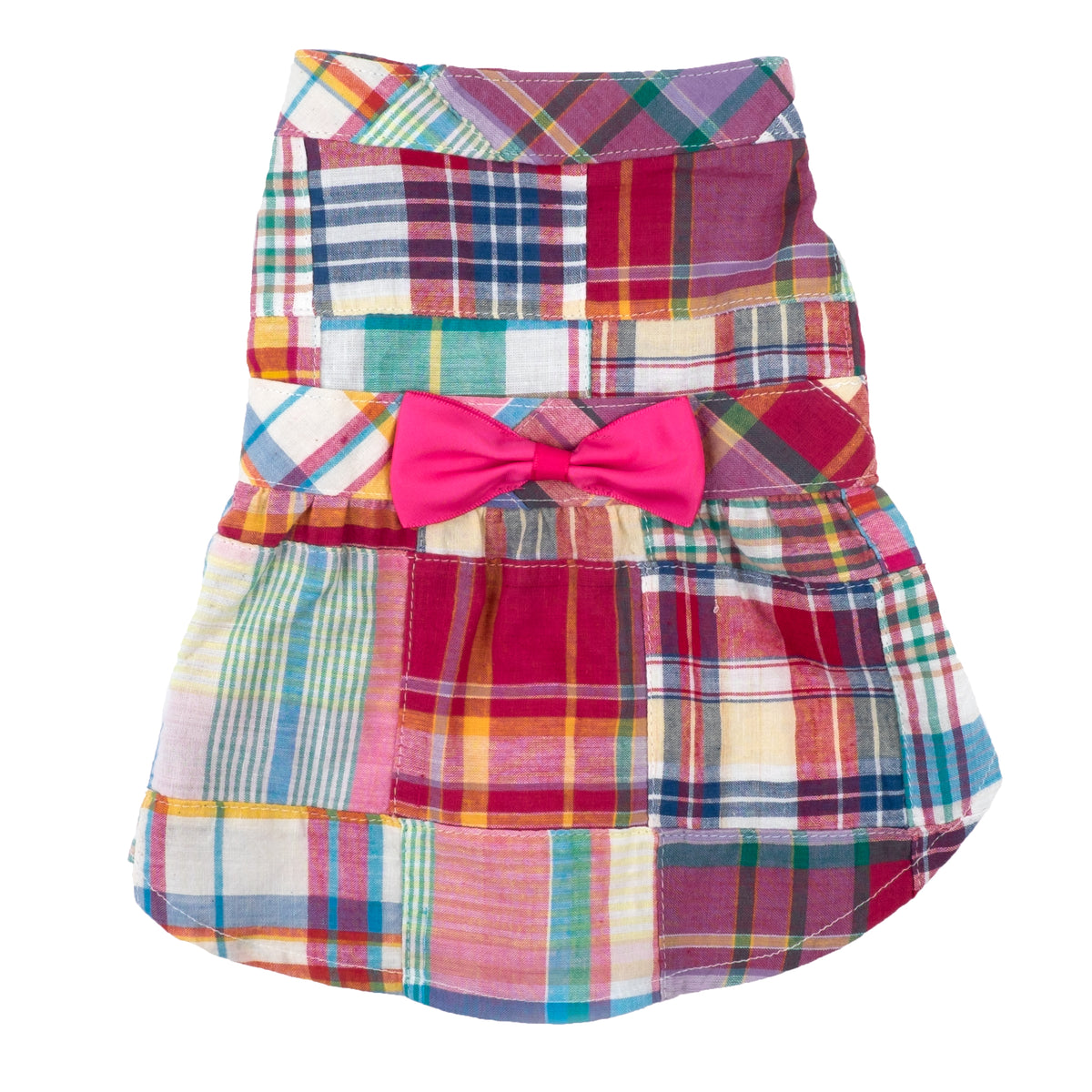 Bright Patch Madras Dress