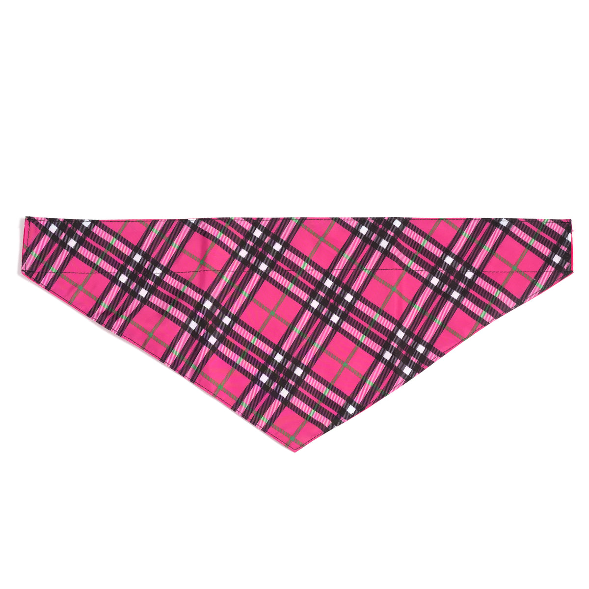 Bias Plaid Hot Pink Bandana