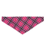 Bias Plaid Hot Pink Bandana
