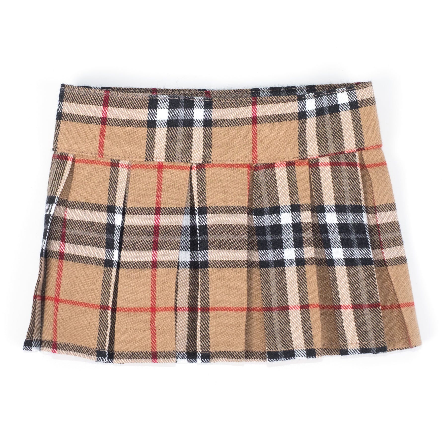 Tan Plaid Skirt