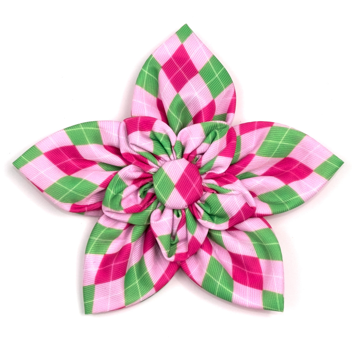Preppy Argyle Flower