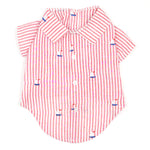 Red Stripe Sailboat Shirt