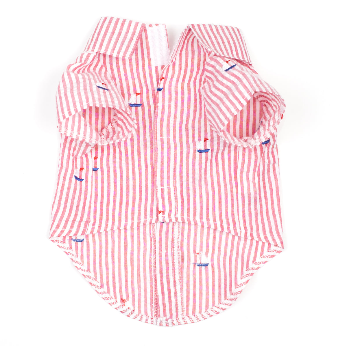 Red Stripe Sailboat Shirt