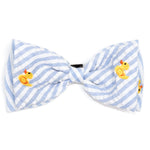 Lt. Blue Stripe Rubber Duck Bow Tie