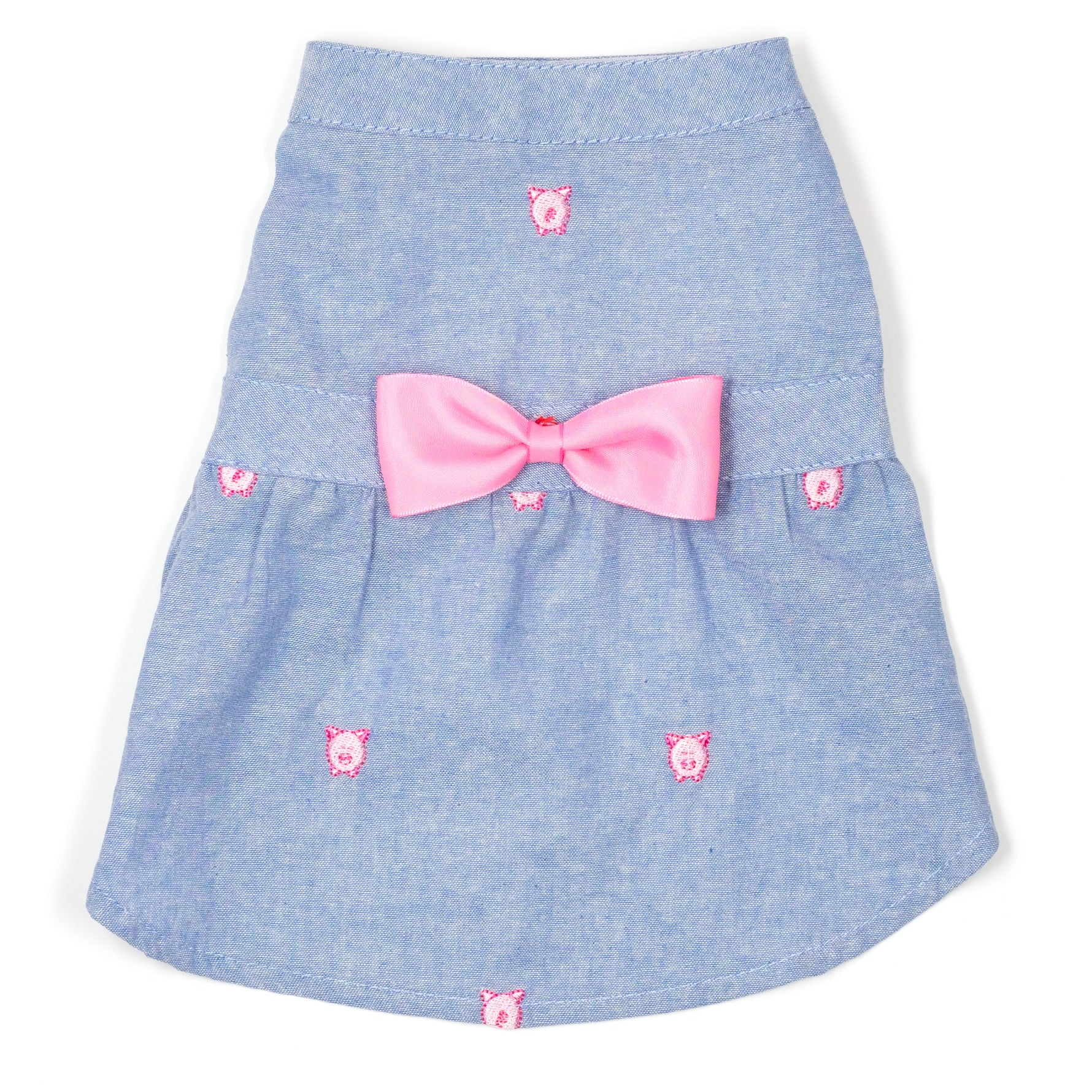 Chambray Wilbur the Pig Dress