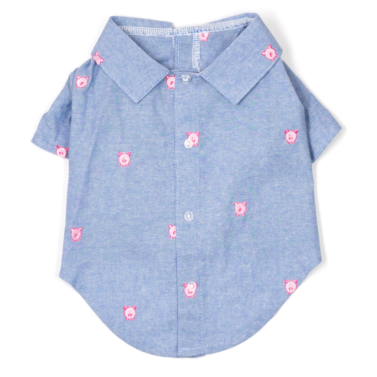 Chambray Wilbur the Pig Shirt