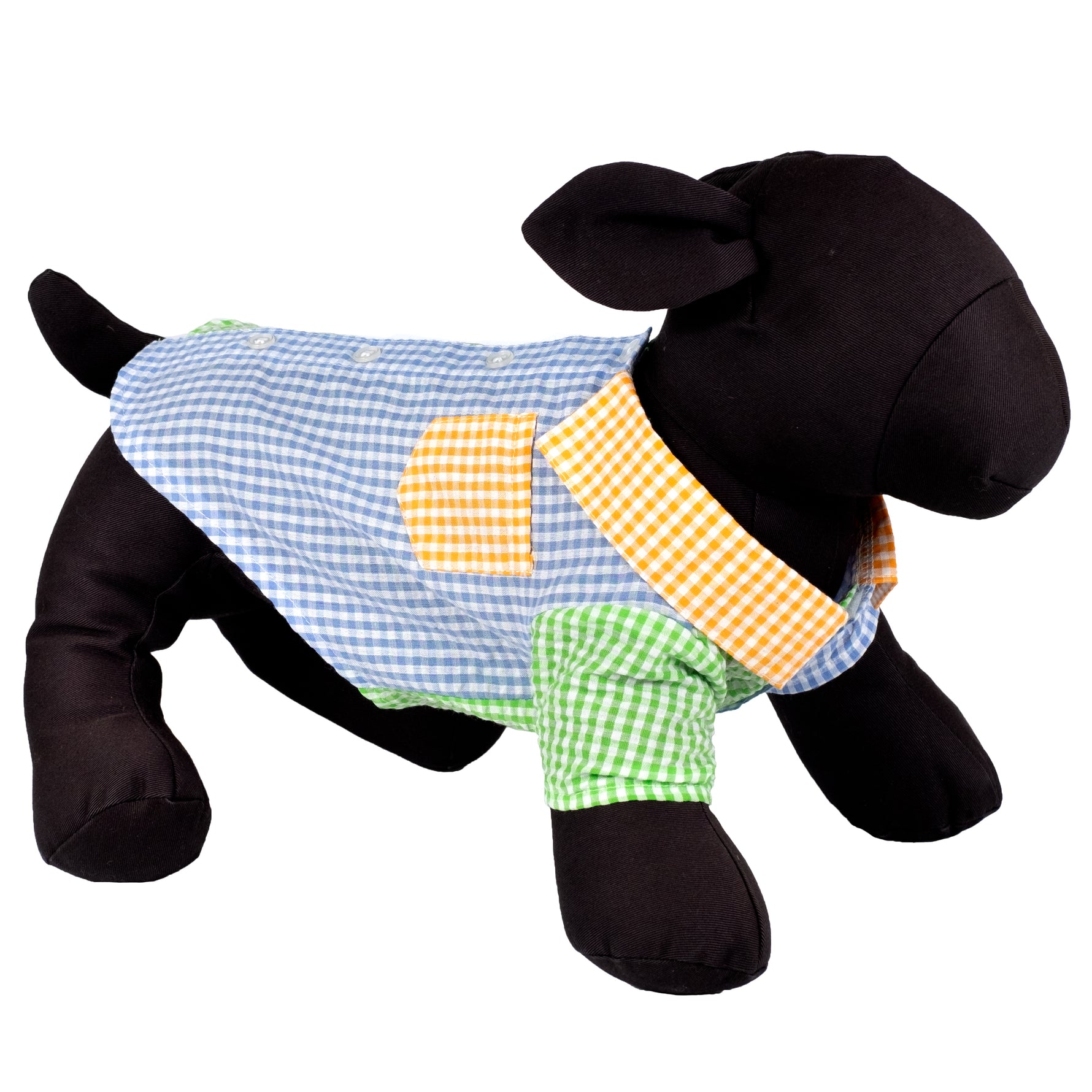 Gingham Colorblock Shirt