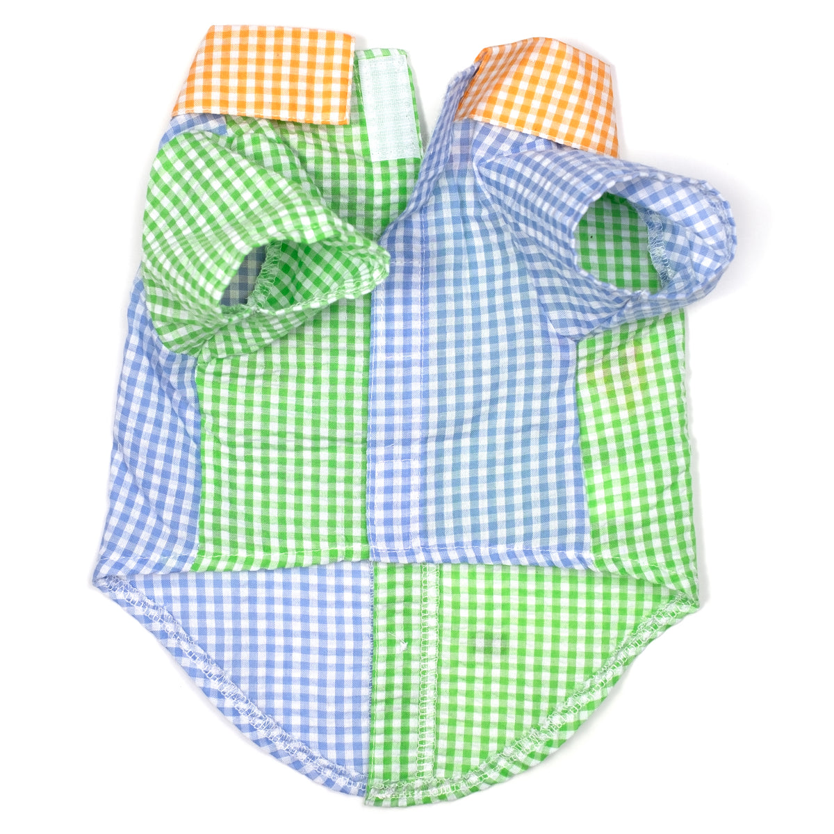 Gingham Colorblock Shirt