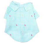 Gingham Flamingos Shirt