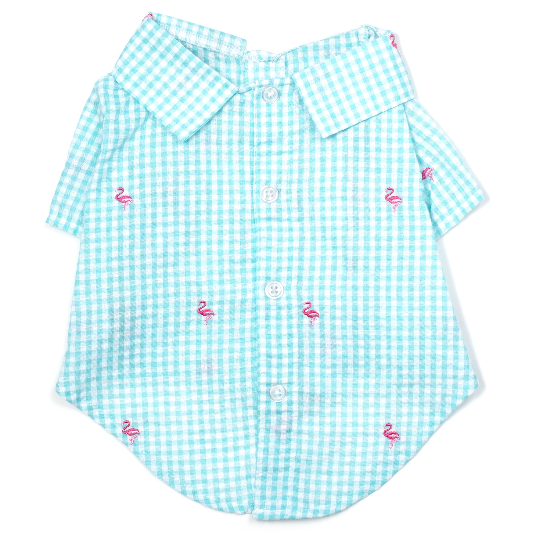 Gingham Flamingos Shirt