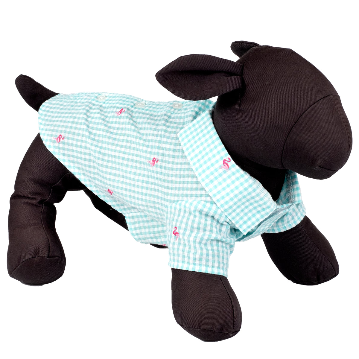 Gingham Flamingos Shirt