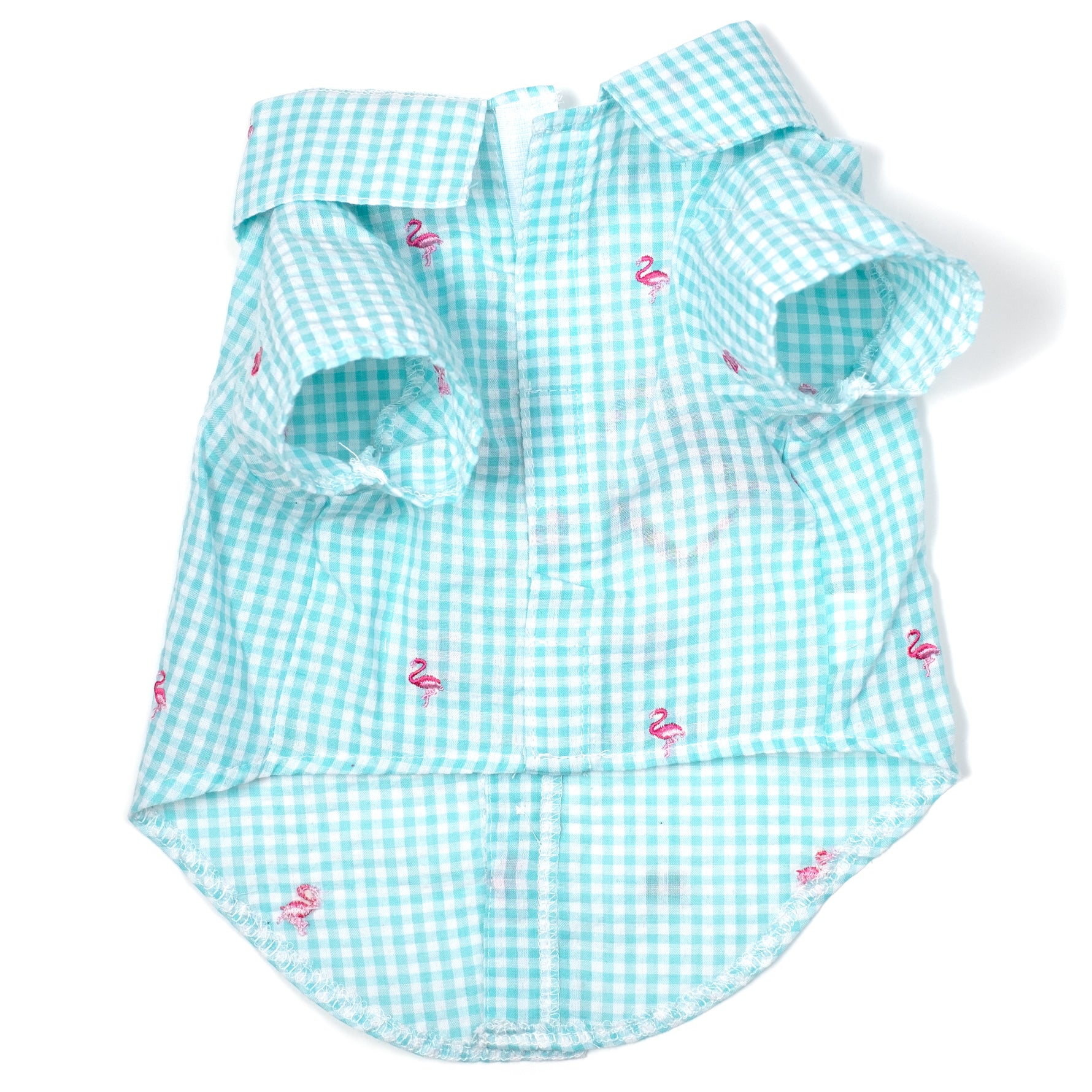 Gingham Flamingos Shirt