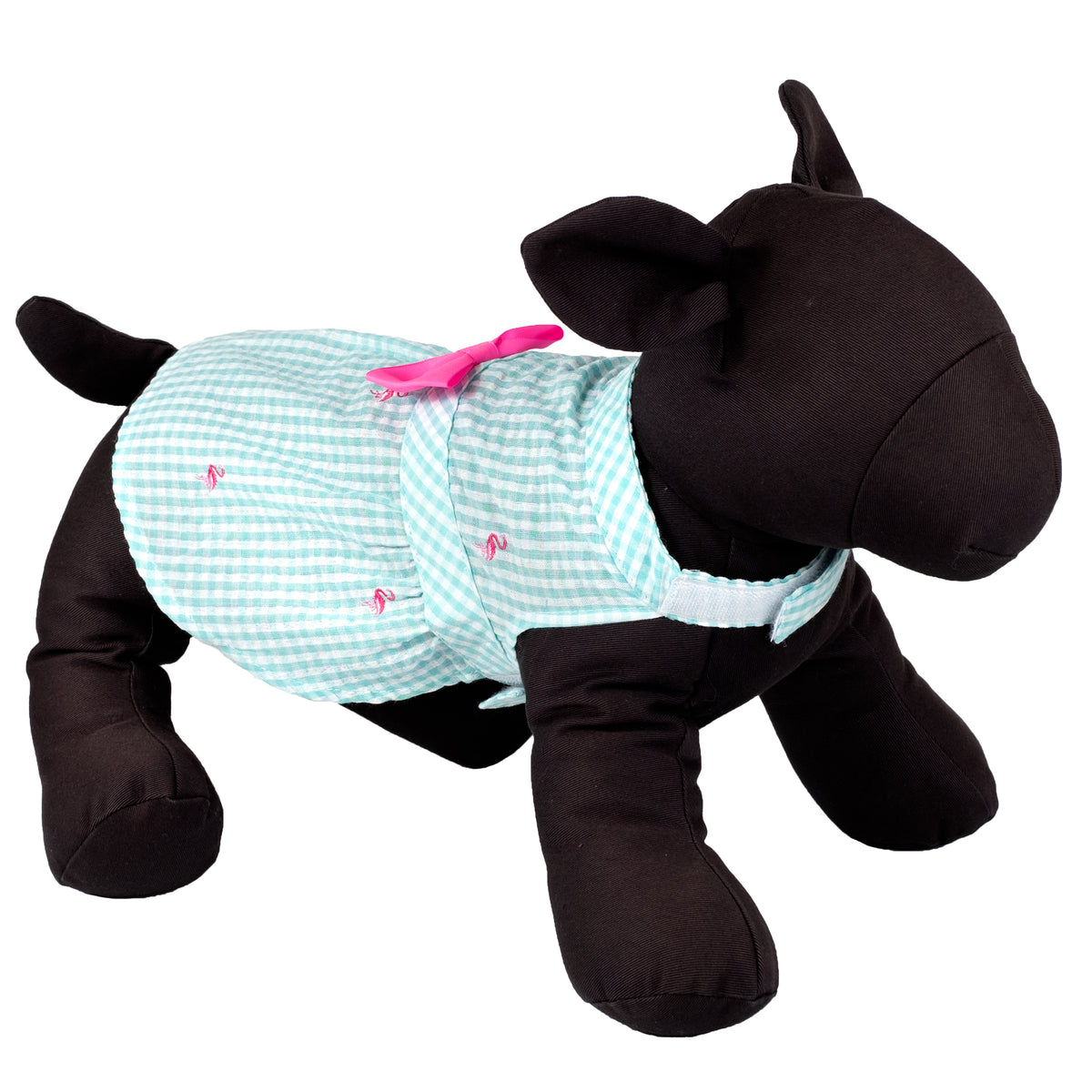 Gingham Flamingos Dress