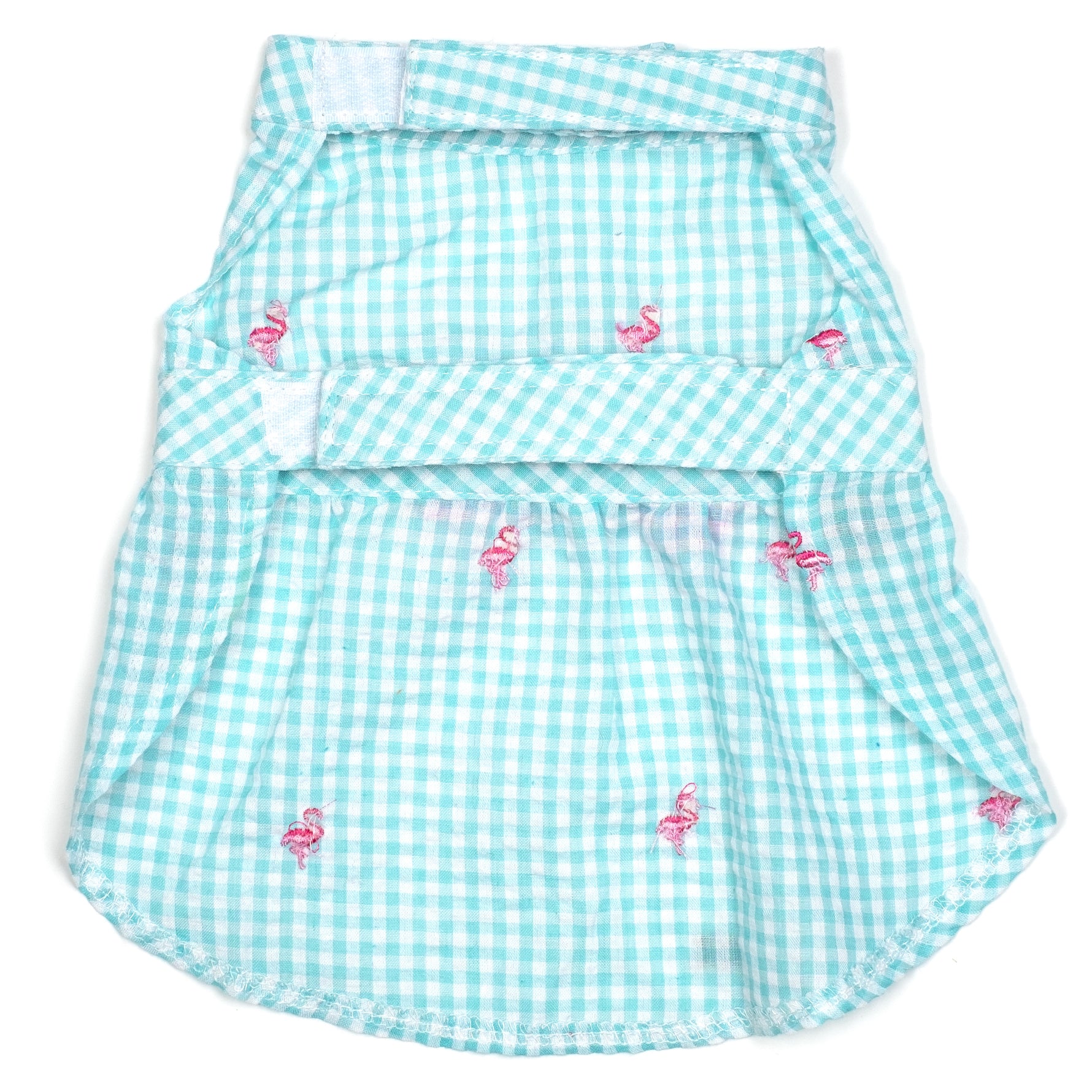 Gingham Flamingos Dress
