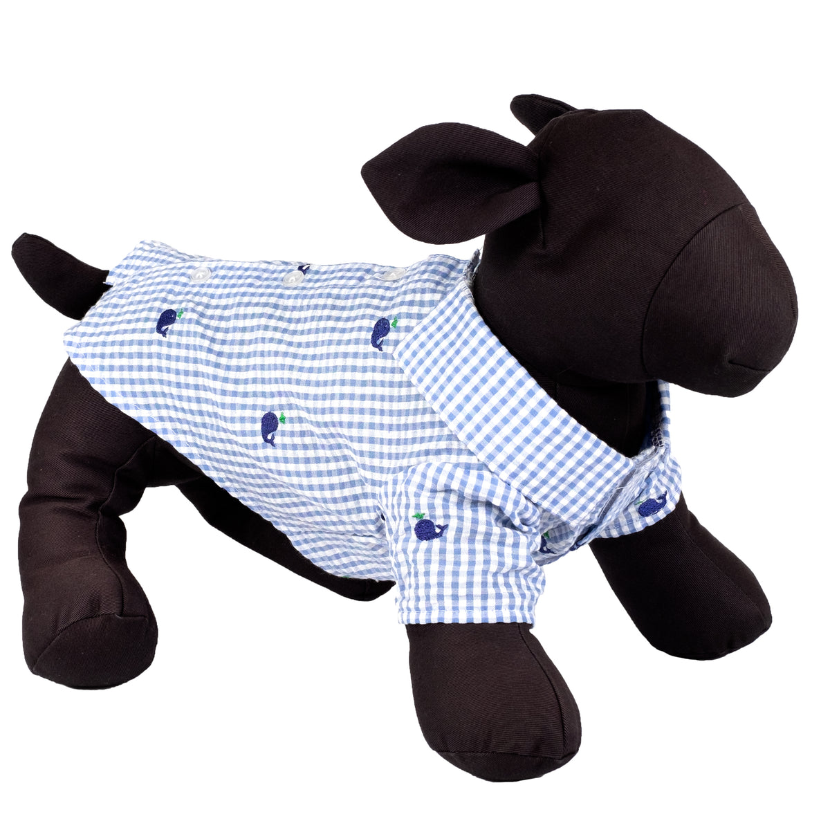 Gingham Whales Shirt