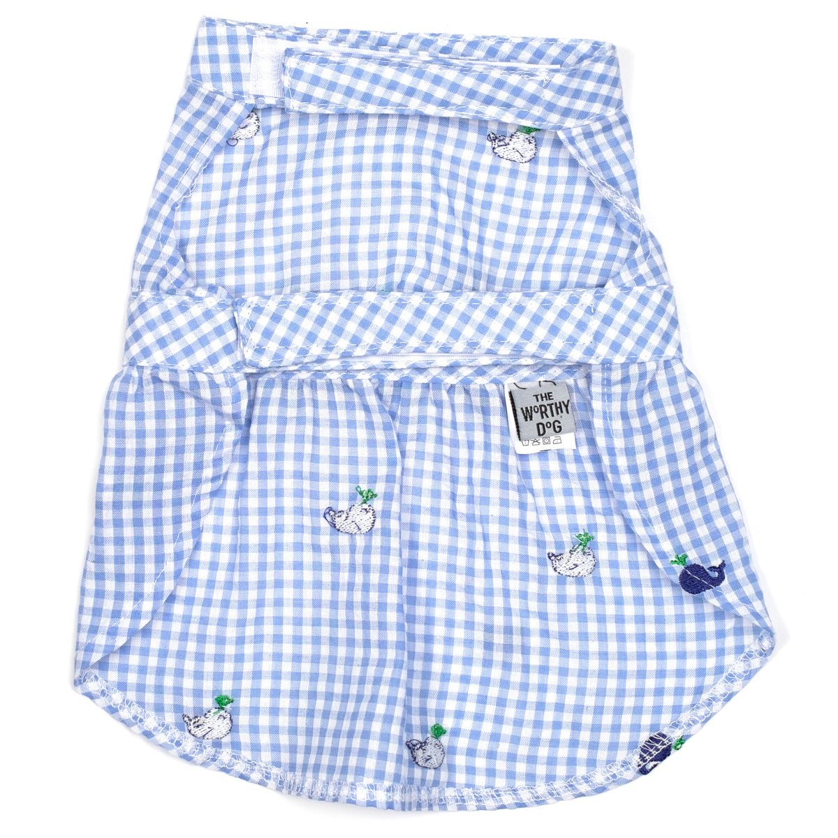 Gingham Whales Dress