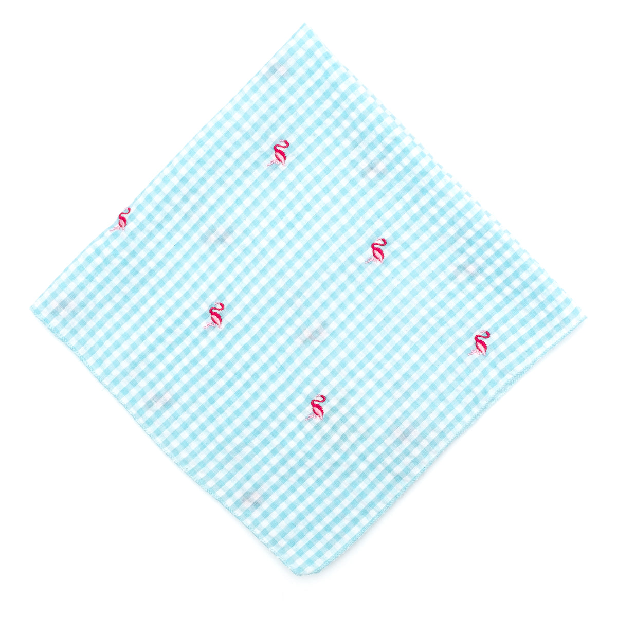 Gingham Flamingos Bandana