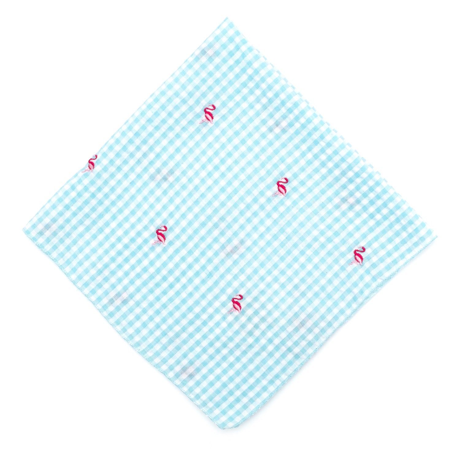 Gingham Flamingos Bandana