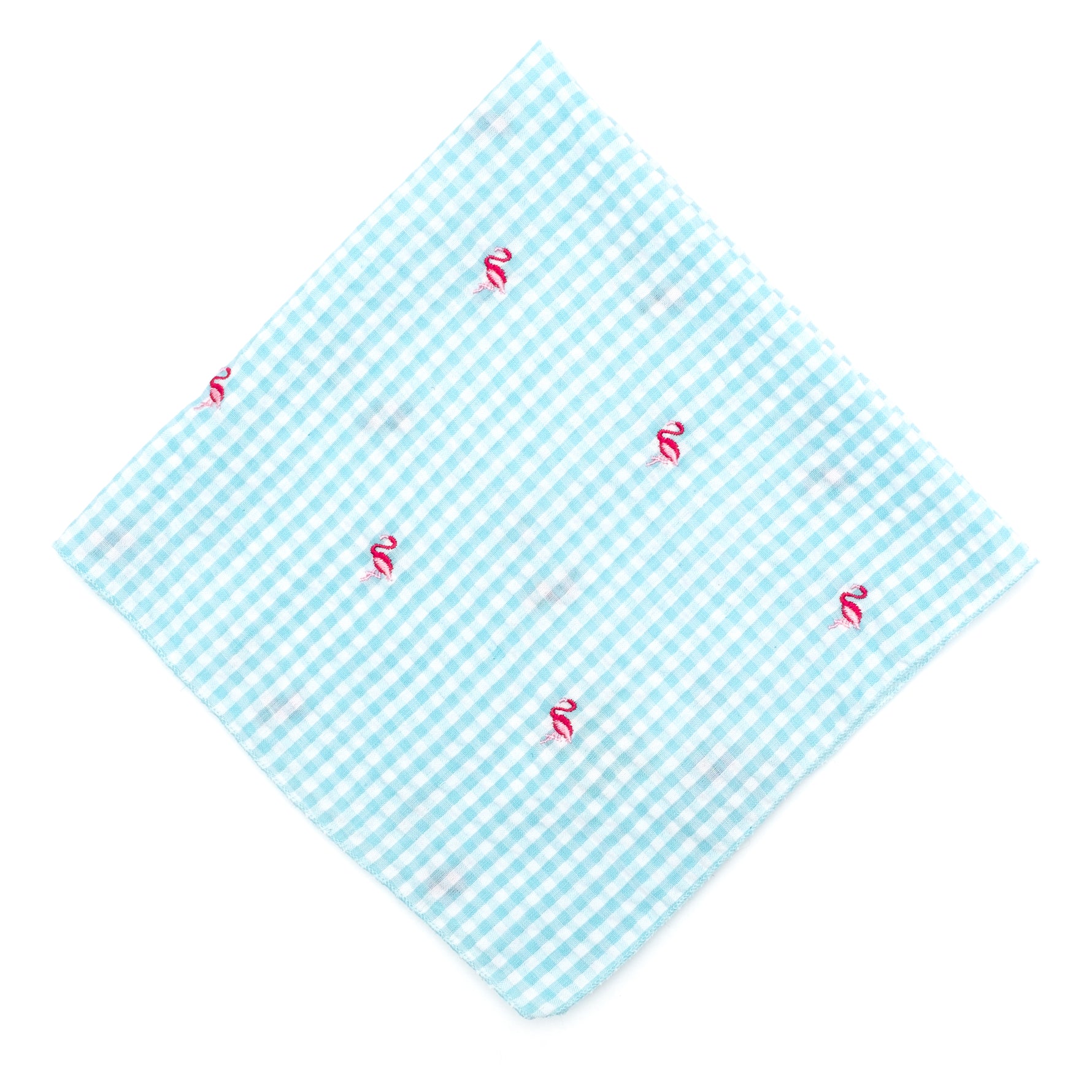 Gingham Flamingos Bandana