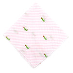 Pink Stripe Alligator Bandana