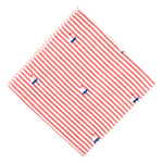 Red Stripe Sailboat Bandana