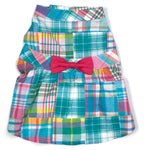 Turq Multi Patch Madras Dress