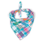 Turq Multi Patch Madras Bandana