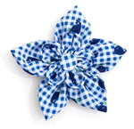 Gingham Whales Flower