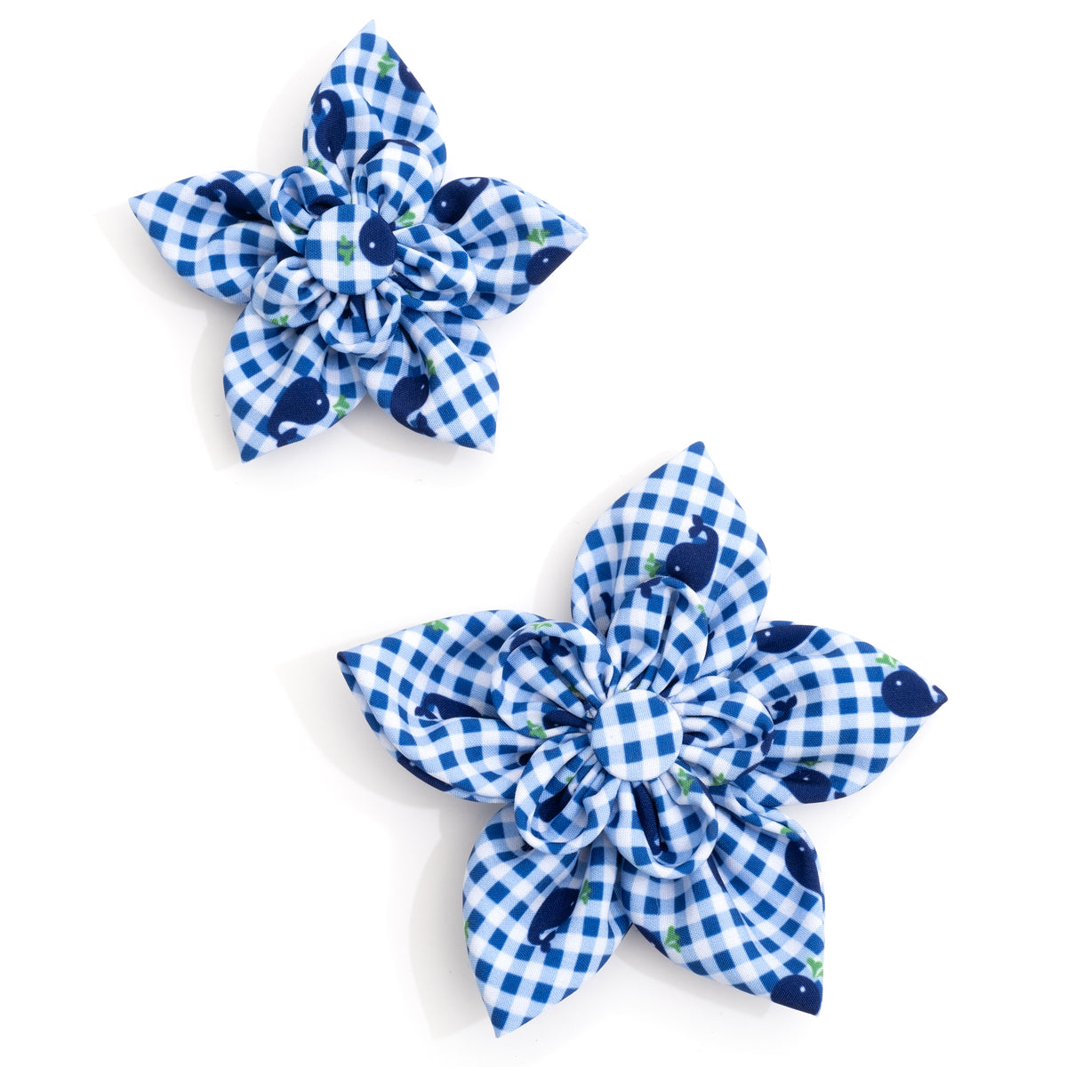 Gingham Whales Flower
