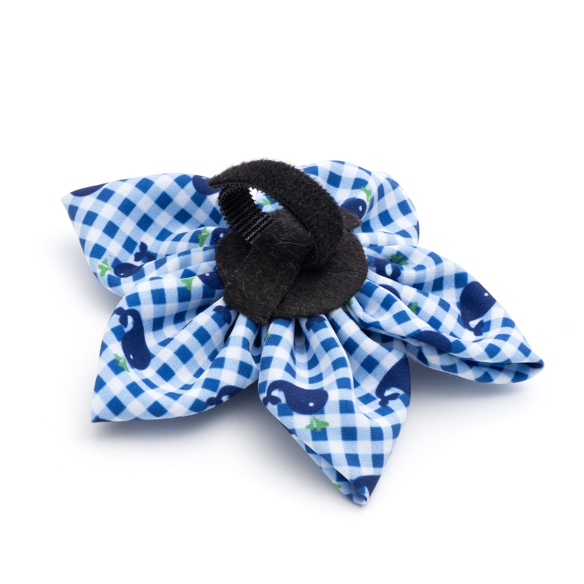 Gingham Whales Flower