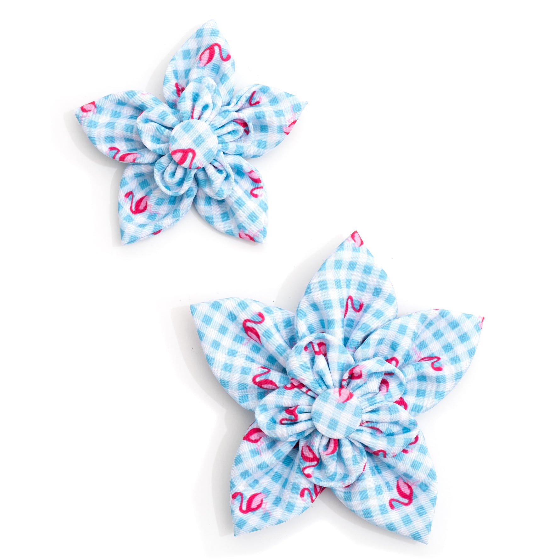 Gingham Flamingos Flower