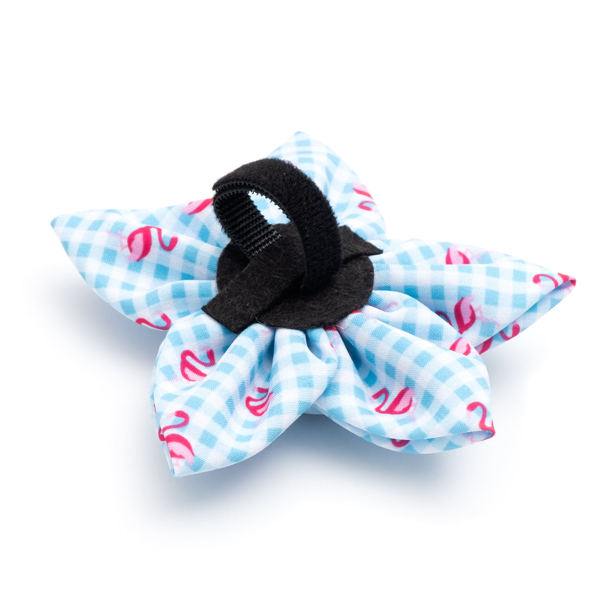 Gingham Flamingos Flower