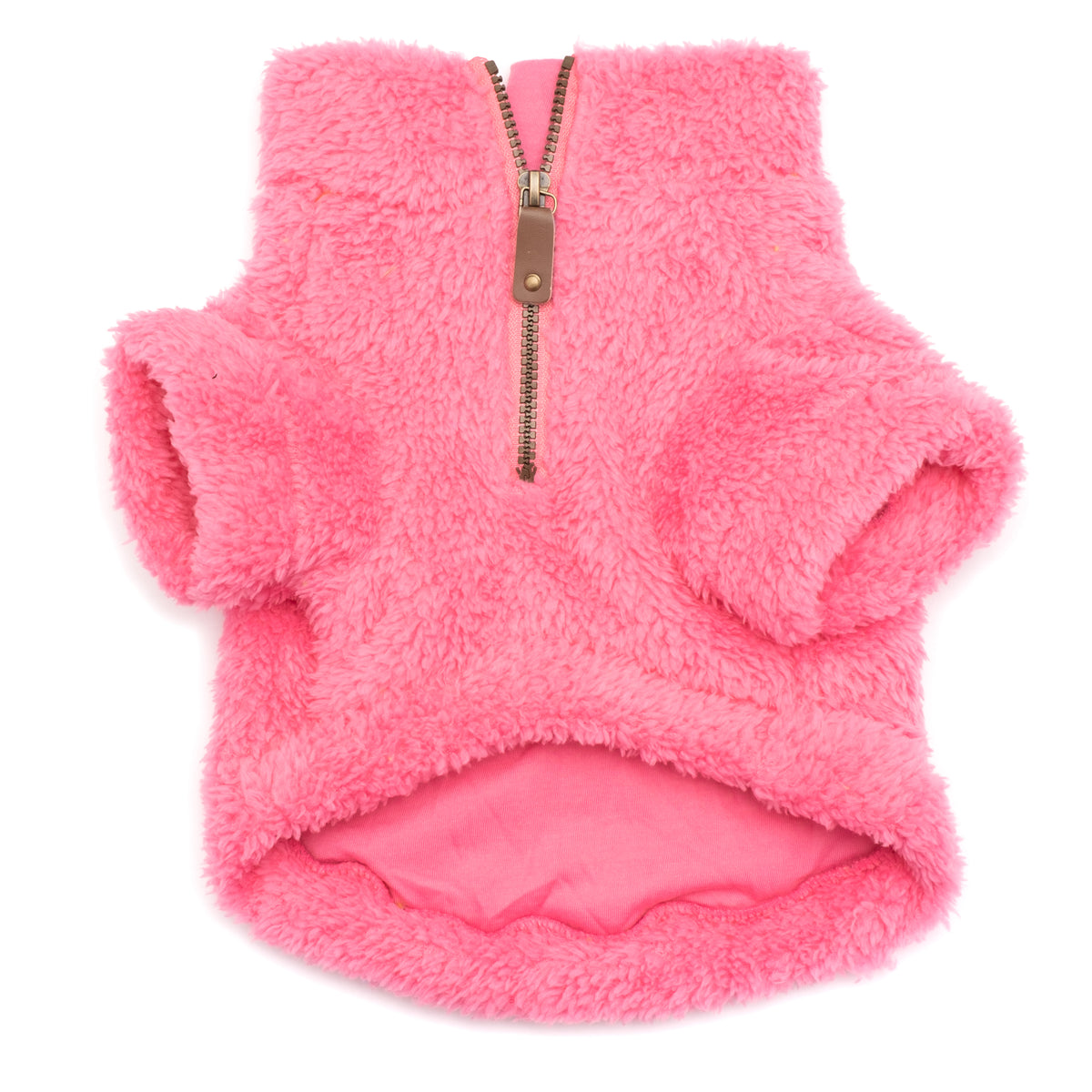 Solid Fleece Quarter Zip Pullover