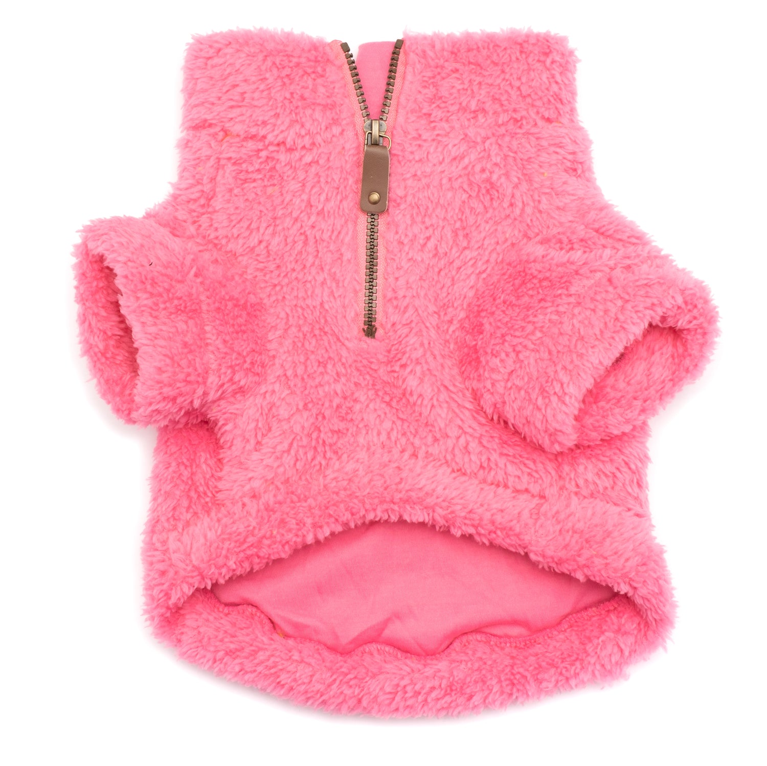 Solid Fleece Quarter Zip Pullover