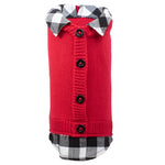 Two-Fer Red/Buffalo Cardigan