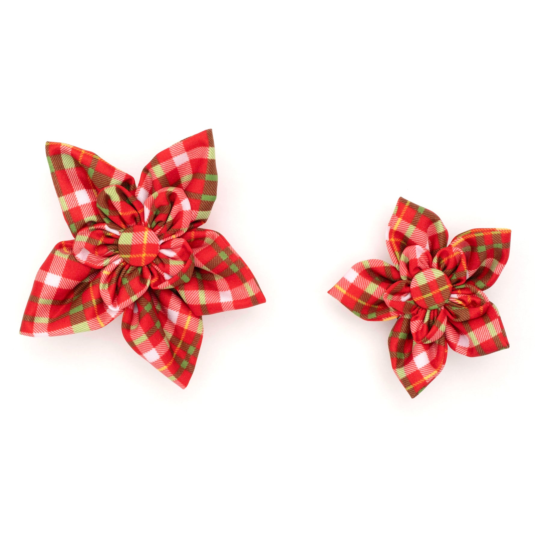 Holiday Plaid Flower