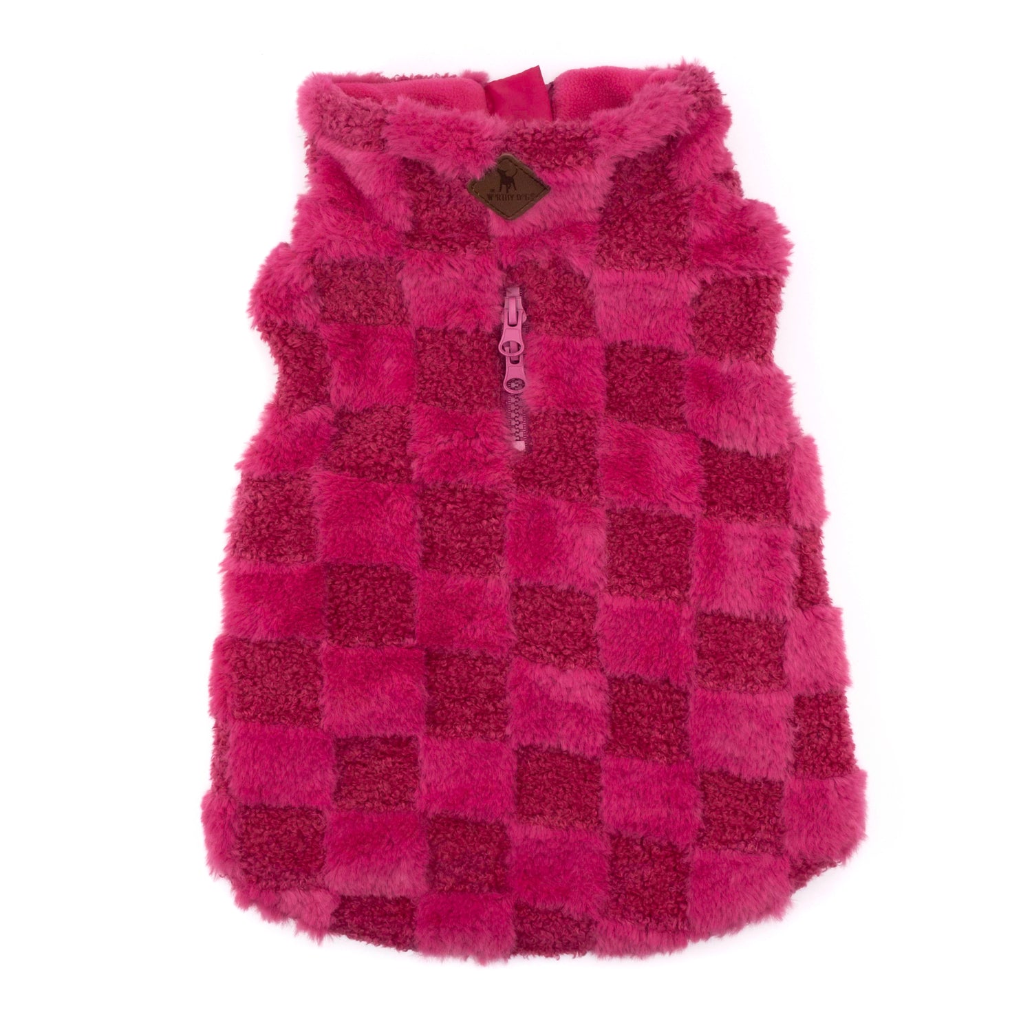 Fur Check 1/2 Zip Pullover