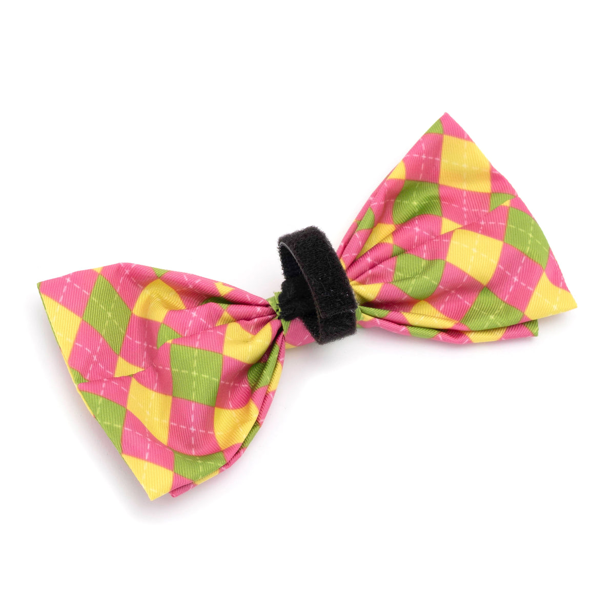 Bright Argyle Bow Tie
