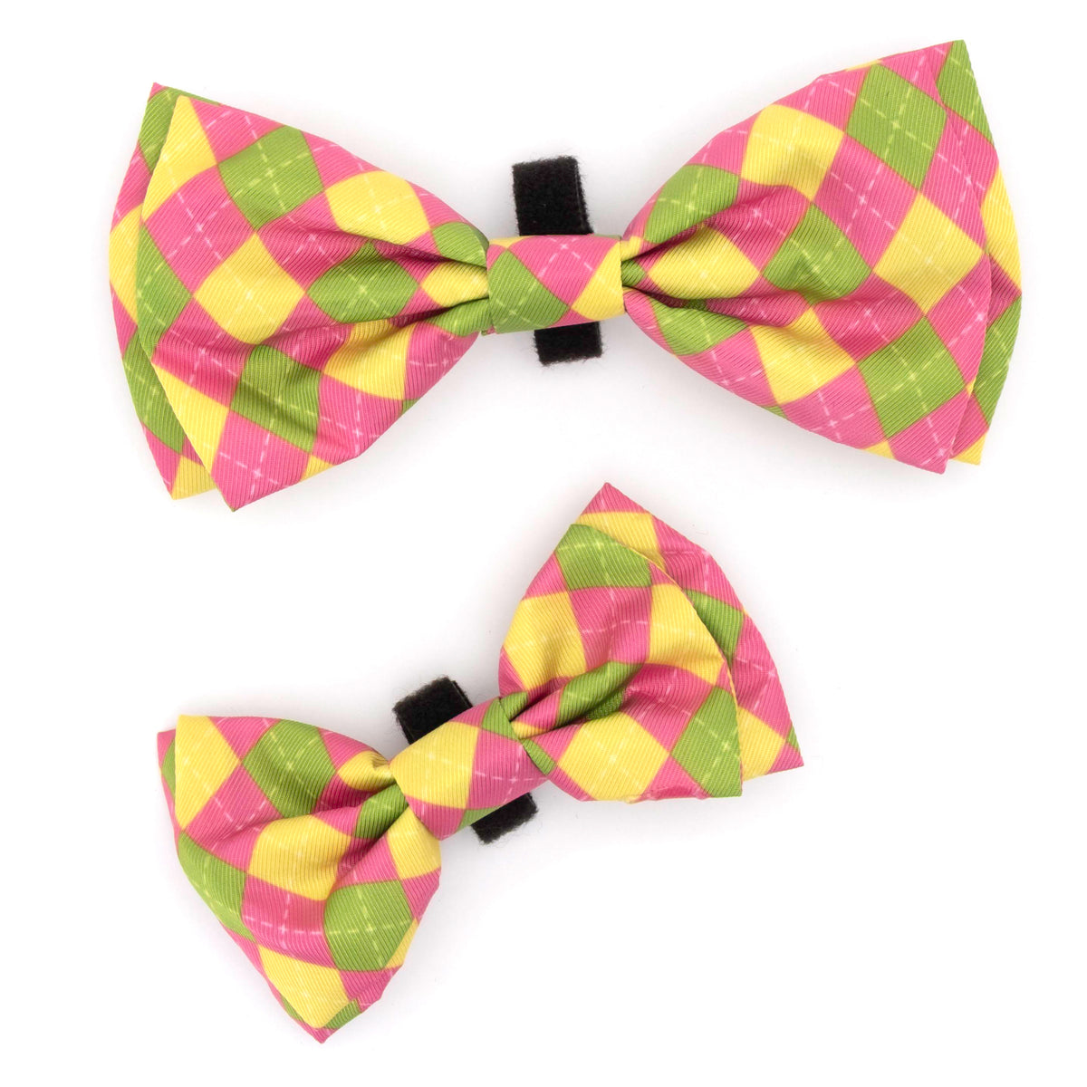 Bright Argyle Bow Tie