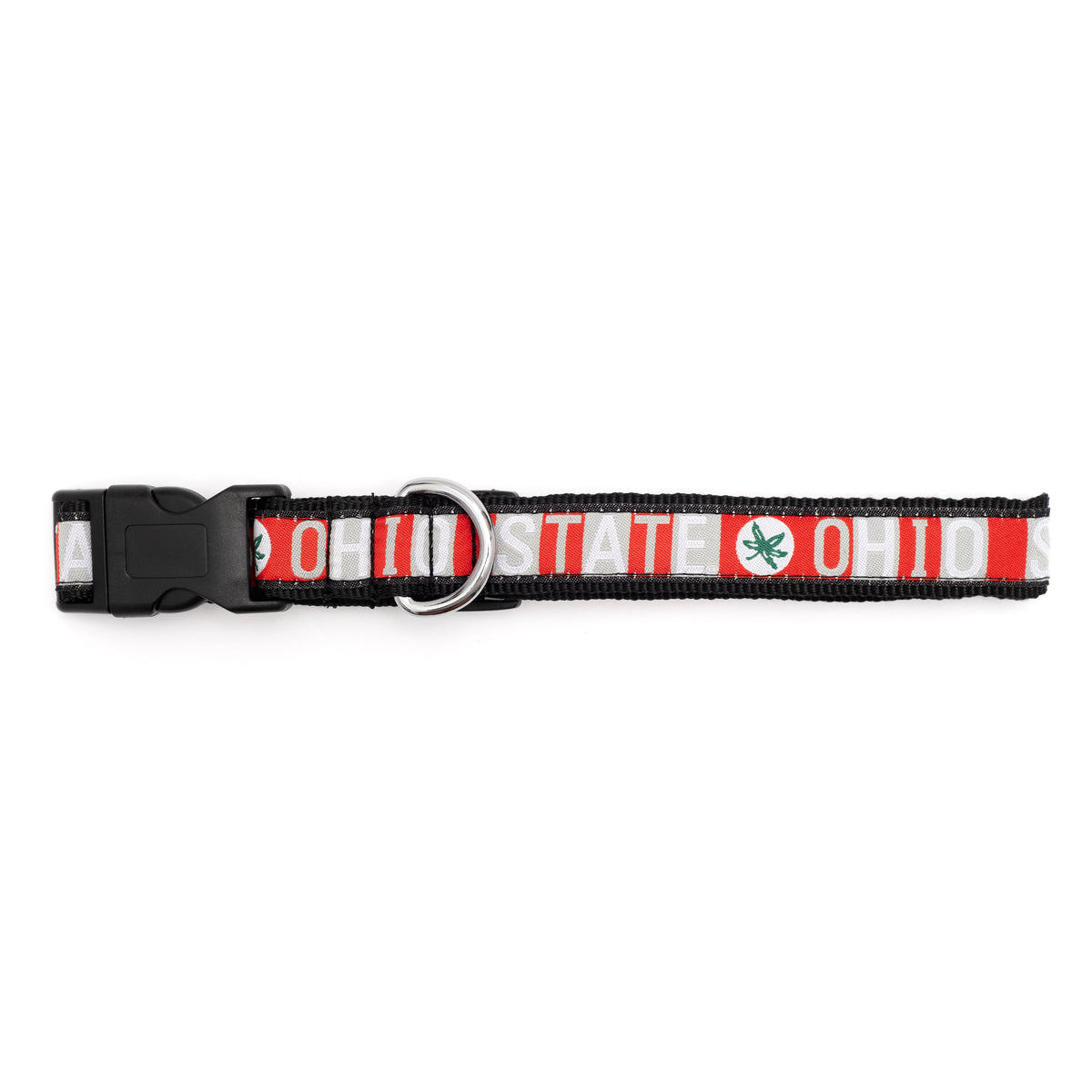 Ohio State Colorblock Dog Collar
