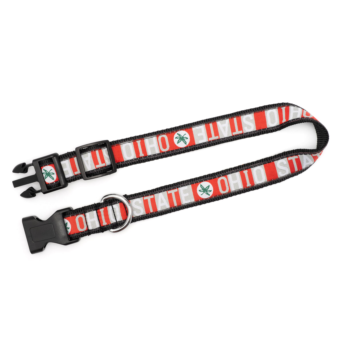 Ohio State Colorblock Dog Collar