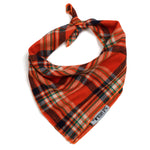 Orange Plaid Bandana