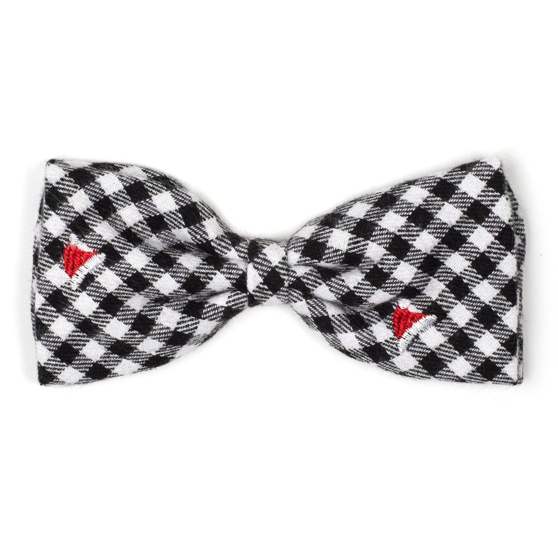 Check Santa Hats Bow Tie
