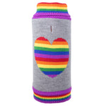 Rainbow Heart Turtleneck Sweater