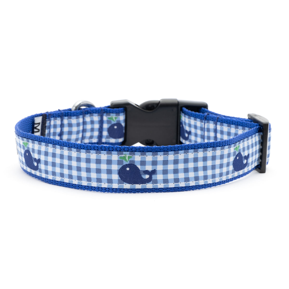 Gingham Whales Collar