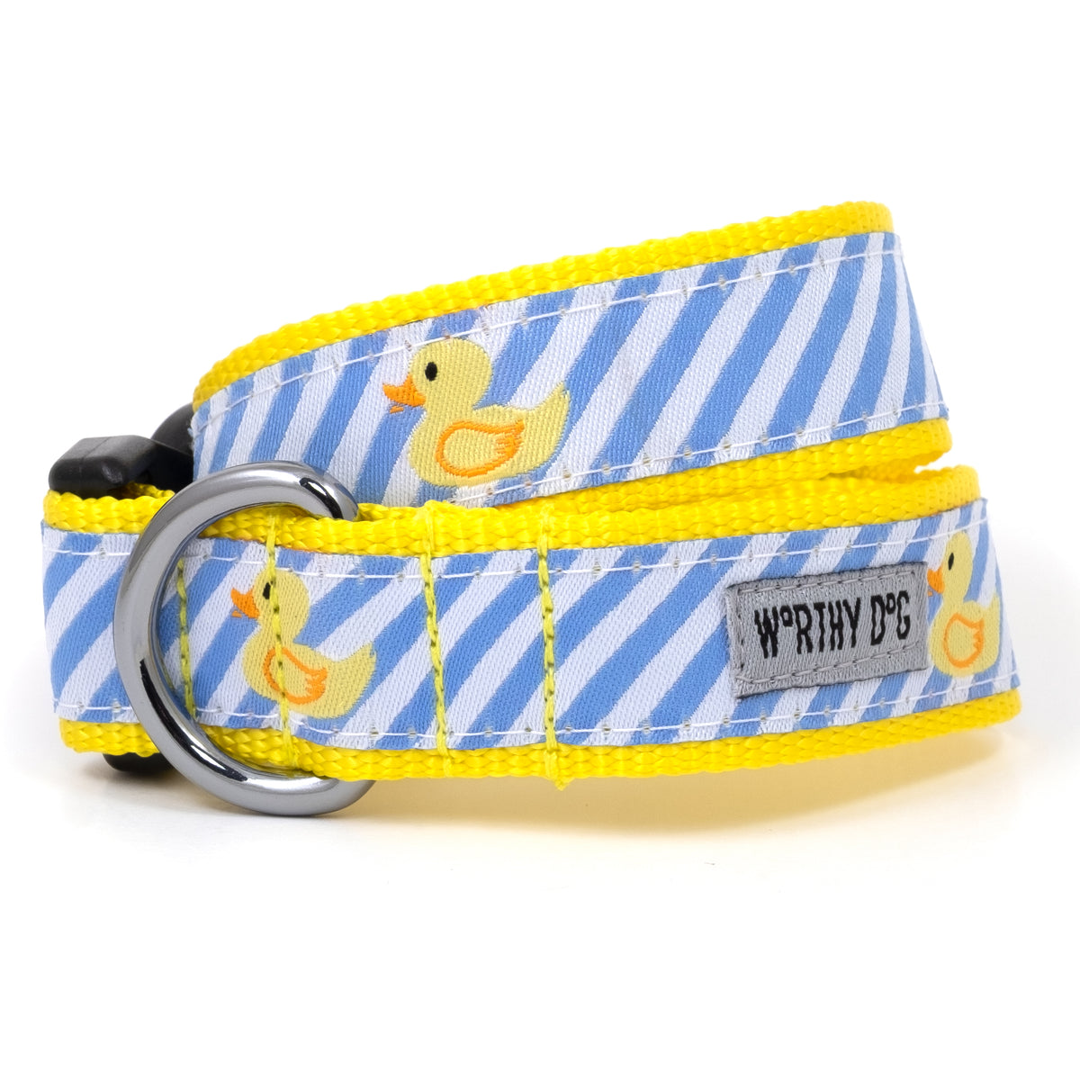 Lt. Blue Stripe Rubber Duck Collar
